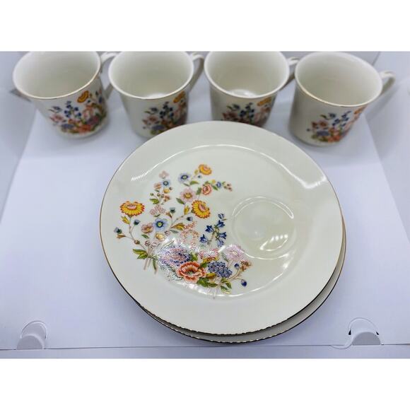 Vintage Robinson Design Group Ceramic Luncheon Plates and Mugs 1989 - Set Of 4 - Picture 3 of 10